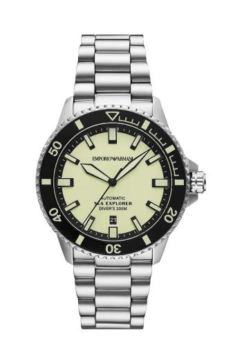 Hodinky Emporio Armani SEA EXPLORER pánske, strieborná farba, AR60083