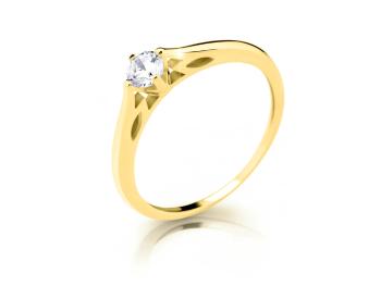 Cutie Diamonds Zásnubný prsteň zo žltého zlata s diamantom DZ6887-2411-10-X-1 61 mm