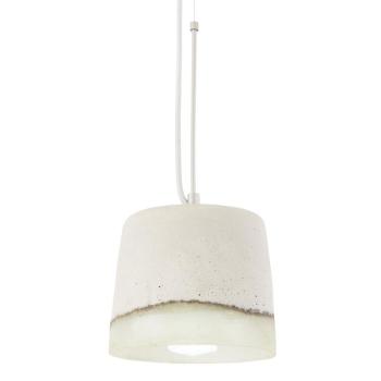 Loocida Sonnenstein Studie 32, betónová visiaca lampa, závesná lampa, priemyselný dizajn