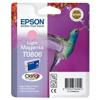 Epson T0806 C13T08064011 svetlo purpurová (light magenta) originálna cartridge