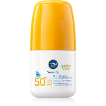 NIVEA SUN Sensitiv detské mlieko na opaľovanie roll-on SPF 50+ 50 ml