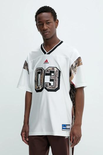 Tričko adidas Originals OG Camo Fb Jers pánske, biela farba, vzorované, KD6247