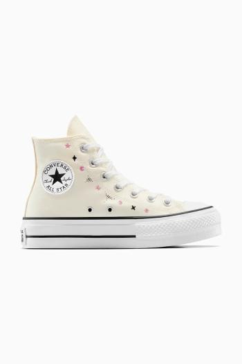 Tenisky Converse Chuck Taylor All Star Lift béžová farba, A13522C