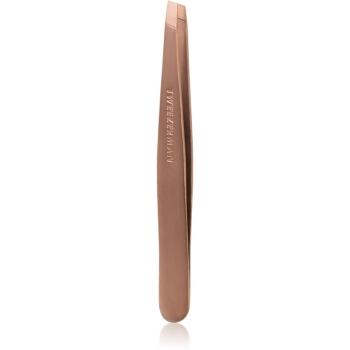 Tweezerman Studio Collection pinzeta so zošikmeným koncom Rose Gold 1 ks