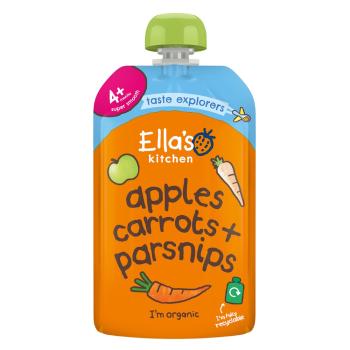 ELLA'S KITCHEN Mrkva jablko a paštrnák BIO 120 g