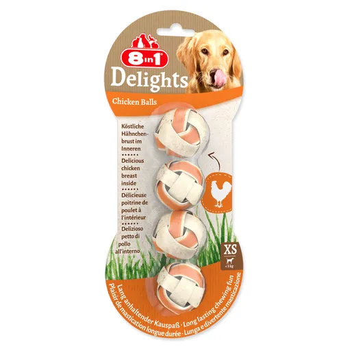 8IN1 Delights gule žuvacie XS 4 kusy