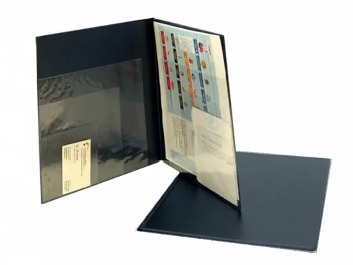 Zložka A4 PVC viacnásobné vrecká modrá