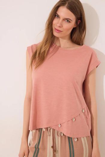 Bavlnené tričko women'secret dámske, oranžová farba, 3279708