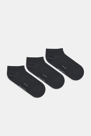 Členkové ponožky Calvin Klein 3-pak čierna farba, 701234369