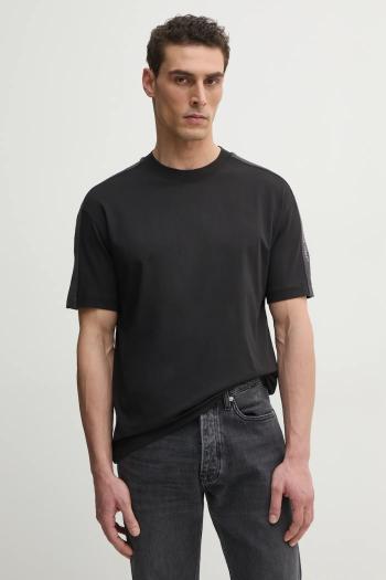 Bavlnené tričko Calvin Klein Jeans pánske, čierna farba, jednofarebné, J30J327237
