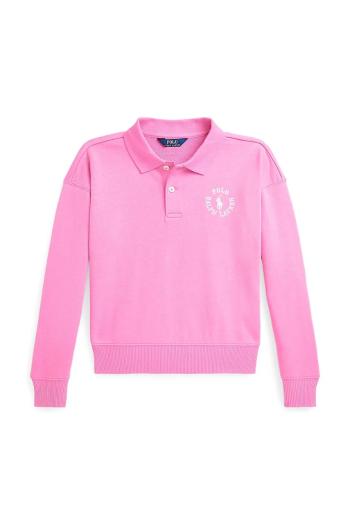 Detská mikina Polo Ralph Lauren fialová farba, jednofarebná, 313965123002