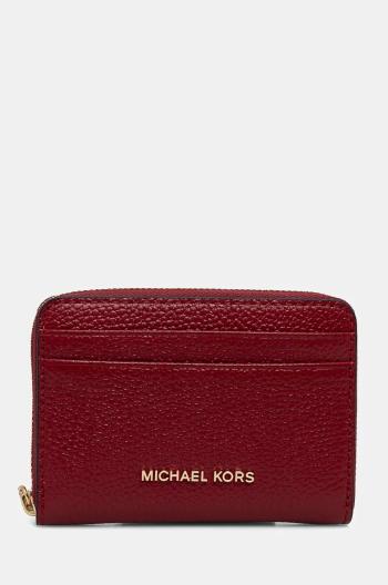 Kožená peňaženka MICHAEL Michael Kors dámska, červená farba, 32T4GJ6Z5L