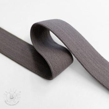 Guma hladká 2,5 cm dark taupe