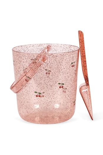Set hračiek na pieskovisko Konges Sløjd GLITTER BUCKET AND SHOVEL PRINT KS104531