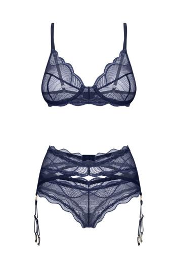 Tmavomodré trojdielny set Nighty Blue