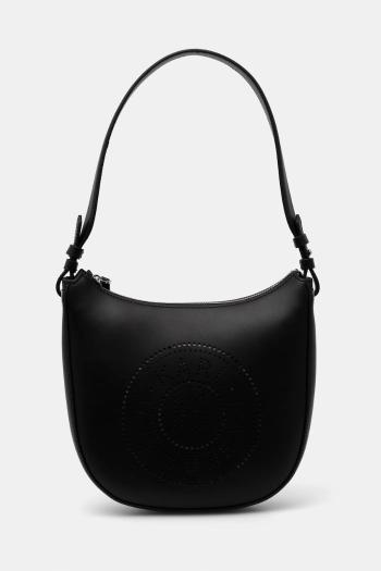 Kožená kabelka Karl Lagerfeld čierna farba, A1W30026