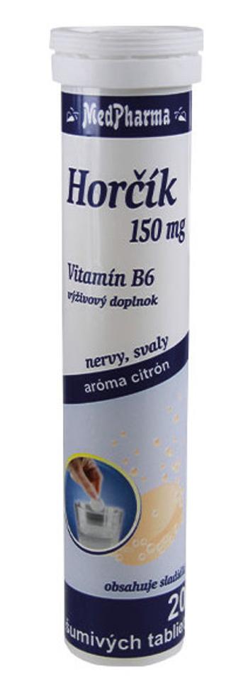 MEDPHARMA Horčík 150 mg+B6 eff 20 šumivých tabliet