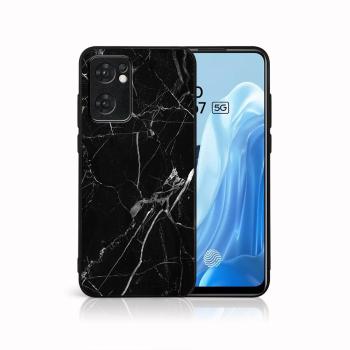 MY ART Ochranný obal Oppo Reno7 5G BLACK MARBLE (142)