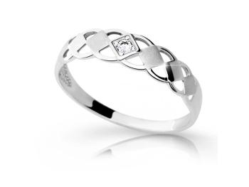 Cutie Diamonds Elegantný prsteň z bieleho zlata s briliantom DZ6718-1912-10-X-2 54 mm