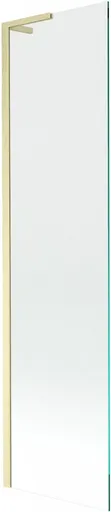 MEXEN/S - Next L vaňová zástena FIX 50 x 150, transparent, zlato kartáčovaný 895-050-000-03-00-55