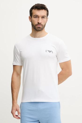 Tričko Emporio Armani Underwear 2-pak biela farba, s potlačou, EM001849 AF10778