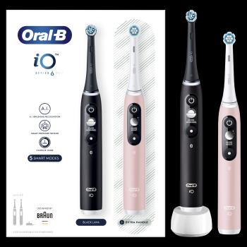 ORAL-B EL.ZK Duo iO Series 6 Duo Pack Black&Pink + držiak + puzdro