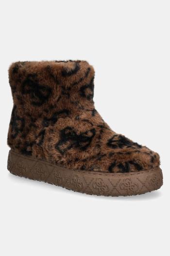 Snehule Guess UNITED hnedá farba, FLFUTD FUR10