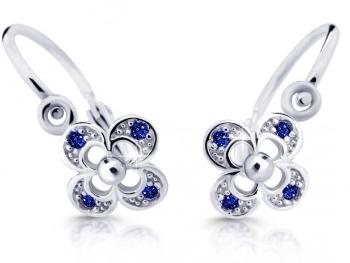 Cutie Jewellery Detské náušnice z bieleho zlata C2200-10-X-2 modrá