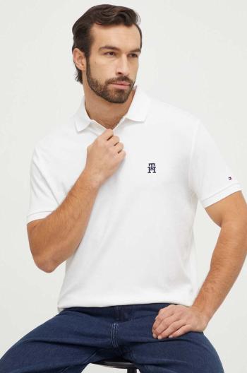 Bavlnené polo tričko Tommy Hilfiger béžová farba,jednofarebný,MW0MW33579