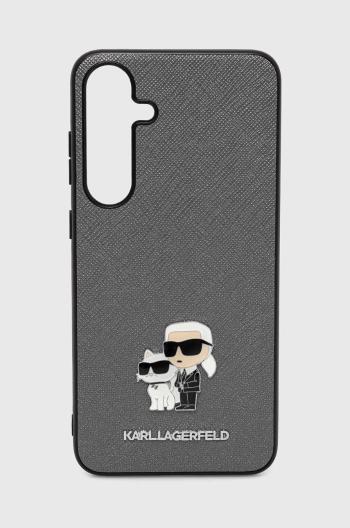 Puzdro na mobil Karl Lagerfeld Samsung Galaxy S24 + S926 šedá farba, KLHCS24MPSAKCMPG,