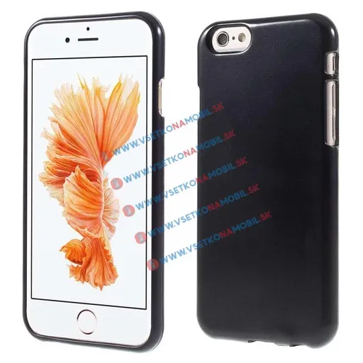 JELLY Ochranný silikónový obal Apple iPhone 6 / 6S čierny