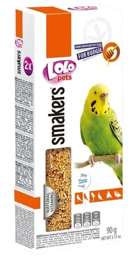 Lolo Pets Smakers tyčinky pro andulky med 90 g