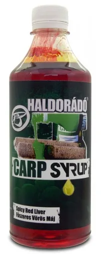 Haldorádó booster carp syrup 500 ml - pikantná červená pečeň