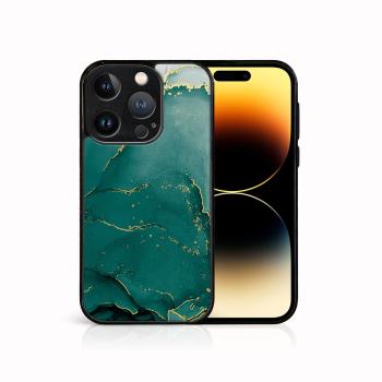 MY ART Ochranný kryt pre Apple iPhone 15 Pro GREEN MARBLE (145)