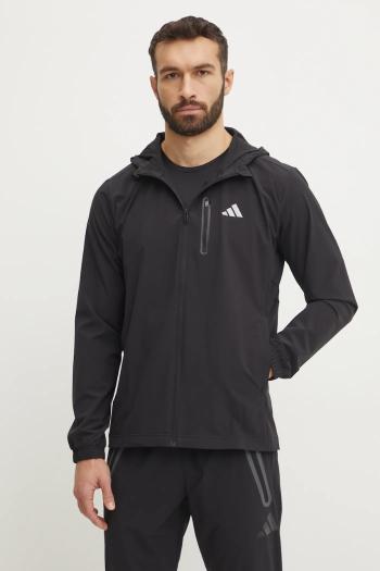 Bunda adidas M WV TT pánska, čierna farba, prechodná, JM2473