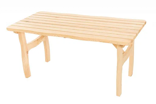 DEOKORK Masívny záhradný stôl z borovice VIKING (40 mm) - rôzne dĺžky 200 cm
