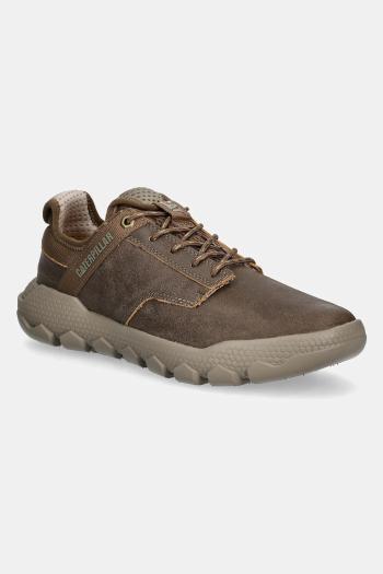 Kožené tenisky Caterpillar HEX LITE LEATHER hnedá farba, P726318