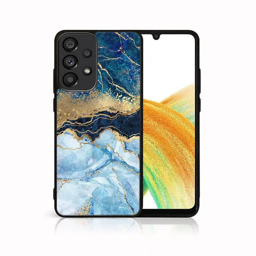 MY ART Ochranný kryt Samsung Galaxy A33 5G -BLUE MARBLE (141)