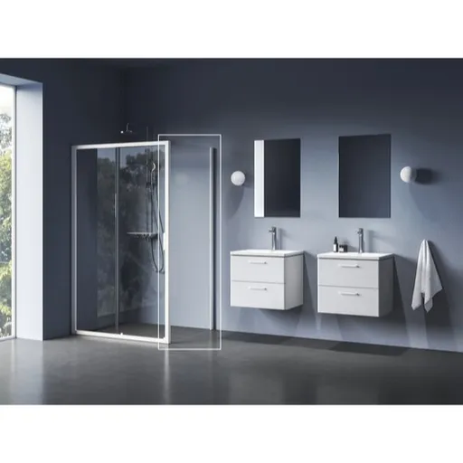 Ravak Blix II bočná zástena k sprchovacím dverám 80x80 cm 9BM40E00Z1