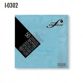 Obrúsky papierové INFIBRA 2vrs. 33x33cm svetlo modrá 50ks