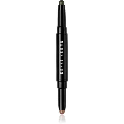 Bobbi Brown Long-Wear Dual-Ended Cream Shadow Stick očné tiene v ceruzke duo odtieň Café / Gilded Green 1.6 g