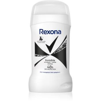 Rexona Invisible Black&White tuhý antiperspirant proti bielym škvrnám 50 ml