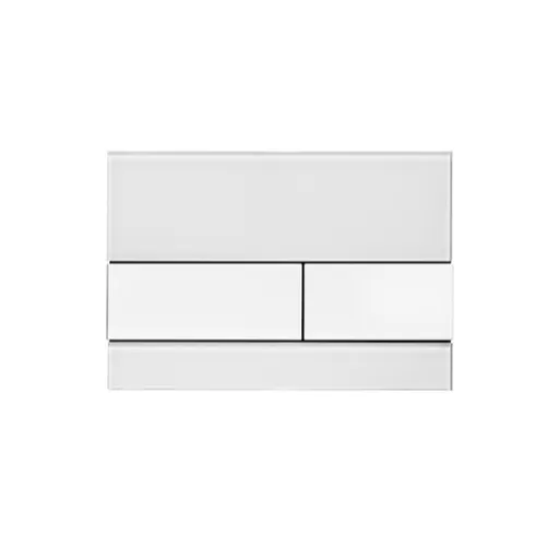 Tece Square ovládacie tlačidlo sklo v bielej farbe 9240800 9.240.800