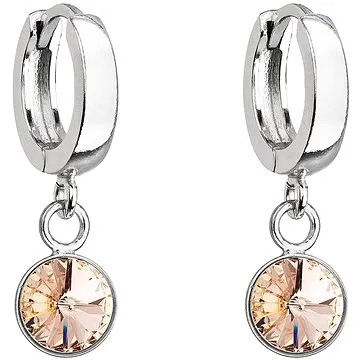 EVOLUTION GROUP 31300.3 peach dekorované kryštálmi Swarovski (Ag 925/1000, 1,8 g) (8590962911640)