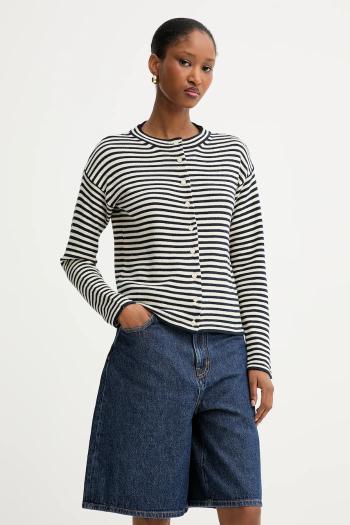 Bavlnený kardigán Weekend Max Mara ERITEA tmavomodrá farba, ľahký, 2525346031600