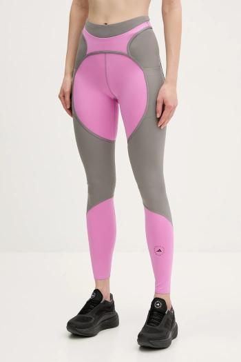 Tréningové legíny adidas by Stella McCartney Two-Tone fialová farba, vzorované, JI5247