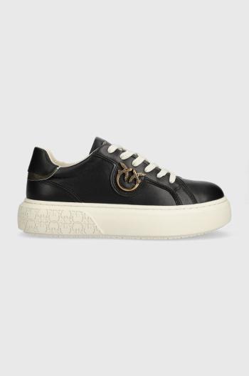 Kožené tenisky Pinko SS0003 P014 ZI8 čierna farba, Yoko 01