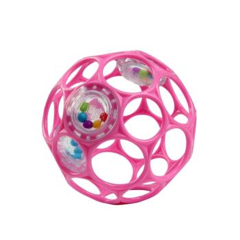 OBALL RATTLE 10 cm loptička/hrkálka Dark Pink,OBALL Hračka Oball RATTLE 10 cm dark pink 0m+