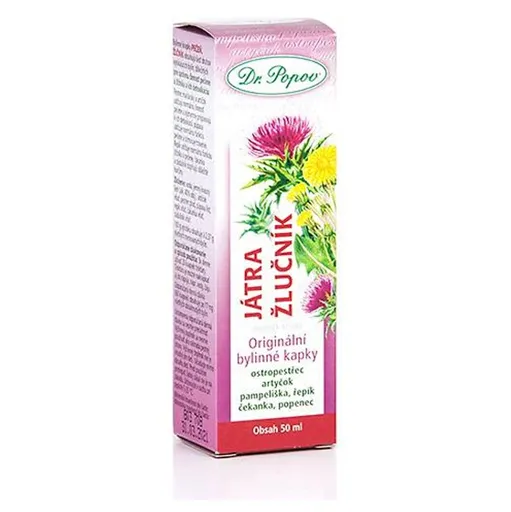 DR.POPOV Kvapky bylinné pečeň-žlčník 50 ml
