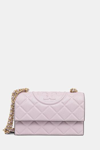 Kabelka Tory Burch Fleming Small Convertible ružová farba, 164800-500